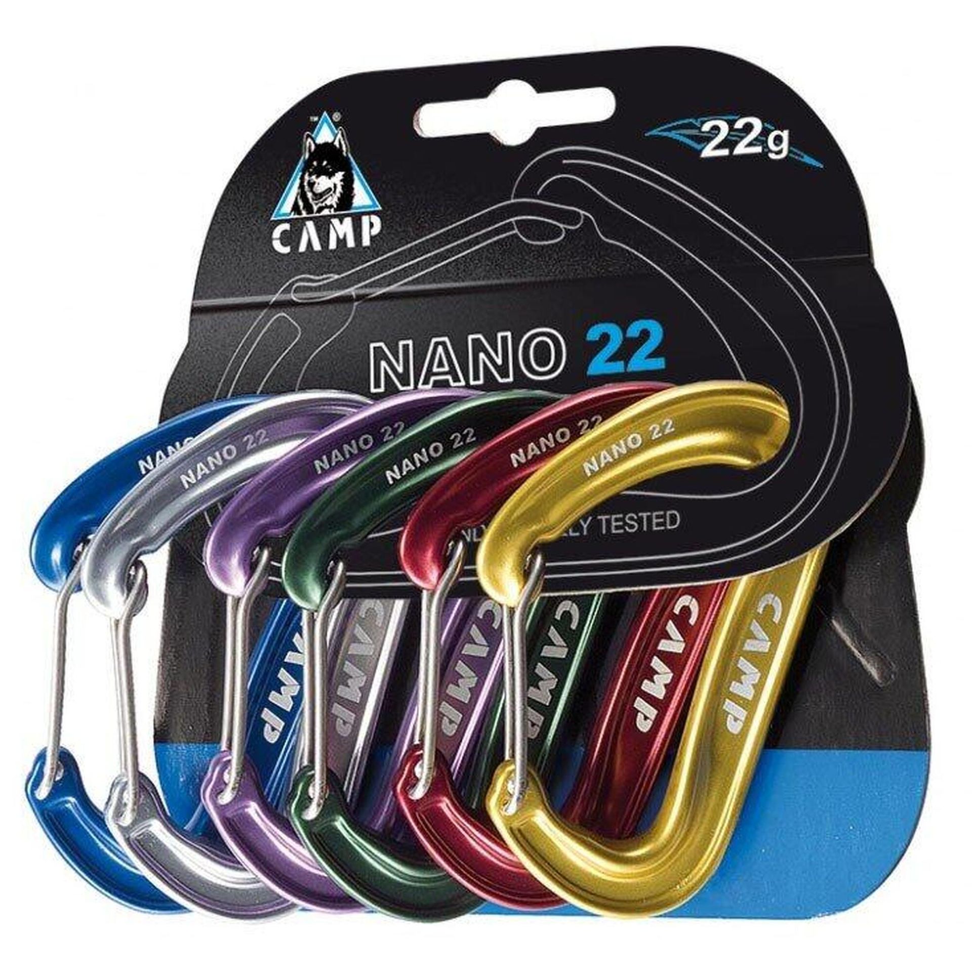 Camp Nano 22 Rack Pack Karabinek 6 szt 2020 Karabinki niezakręcane 2479