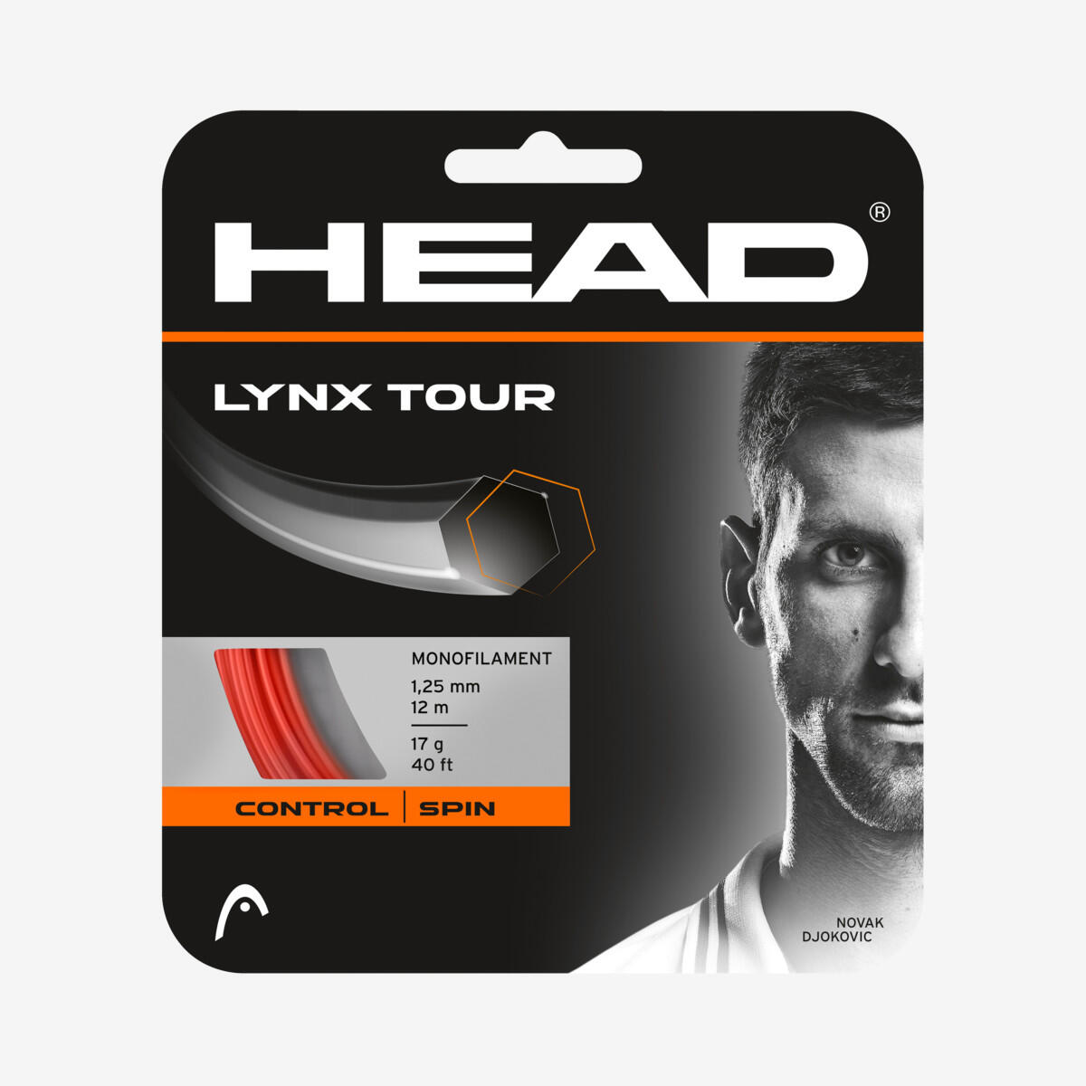 Naciąg tenisowy Head Lynx Tour Orange (12 m)  1,30 mm