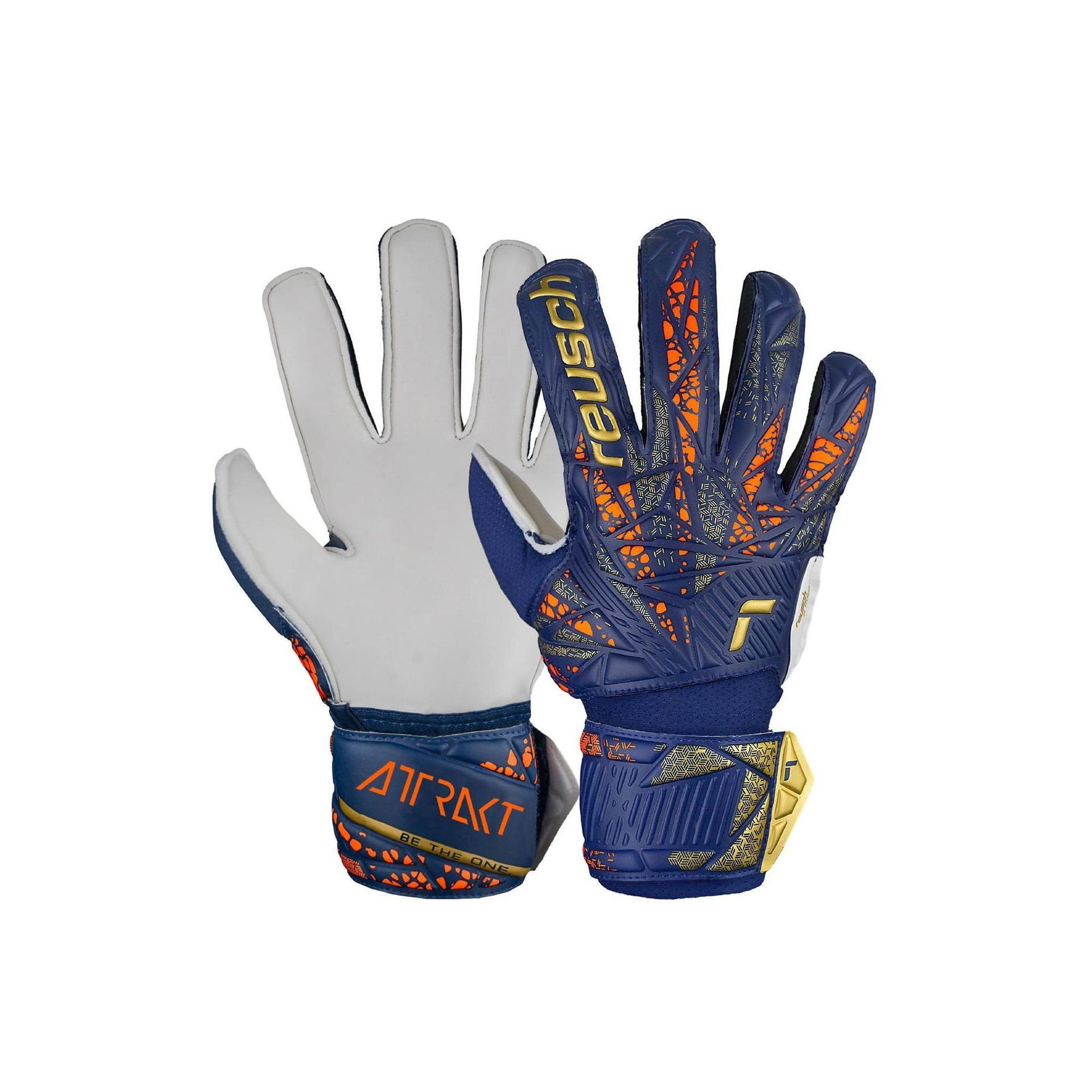 Rękawice Reusch Attrakt Infinity Solid Junior 54 72 515 4410 granatowy 8