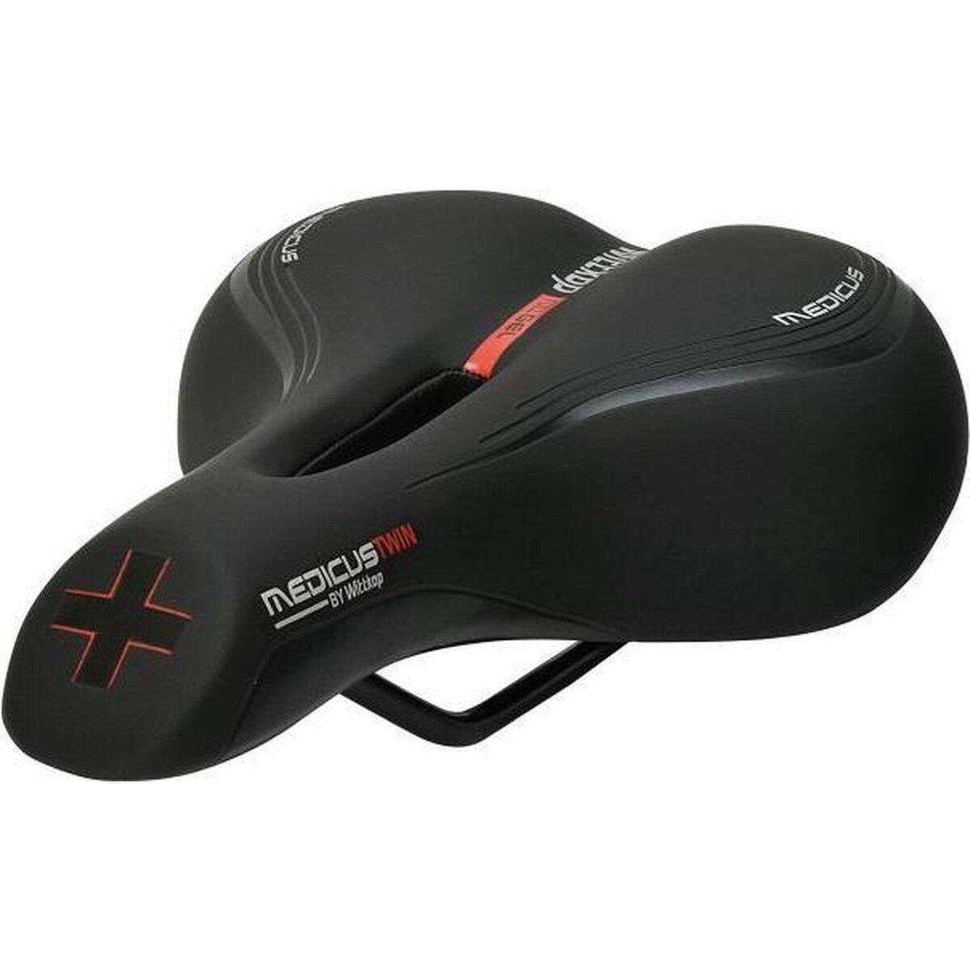 Selle Royal Siodełko Rowerowe Siodełko Büchel Damski Wittkop Twin Medikus 2.0 (Trekking) 51202, Czarna, One Size