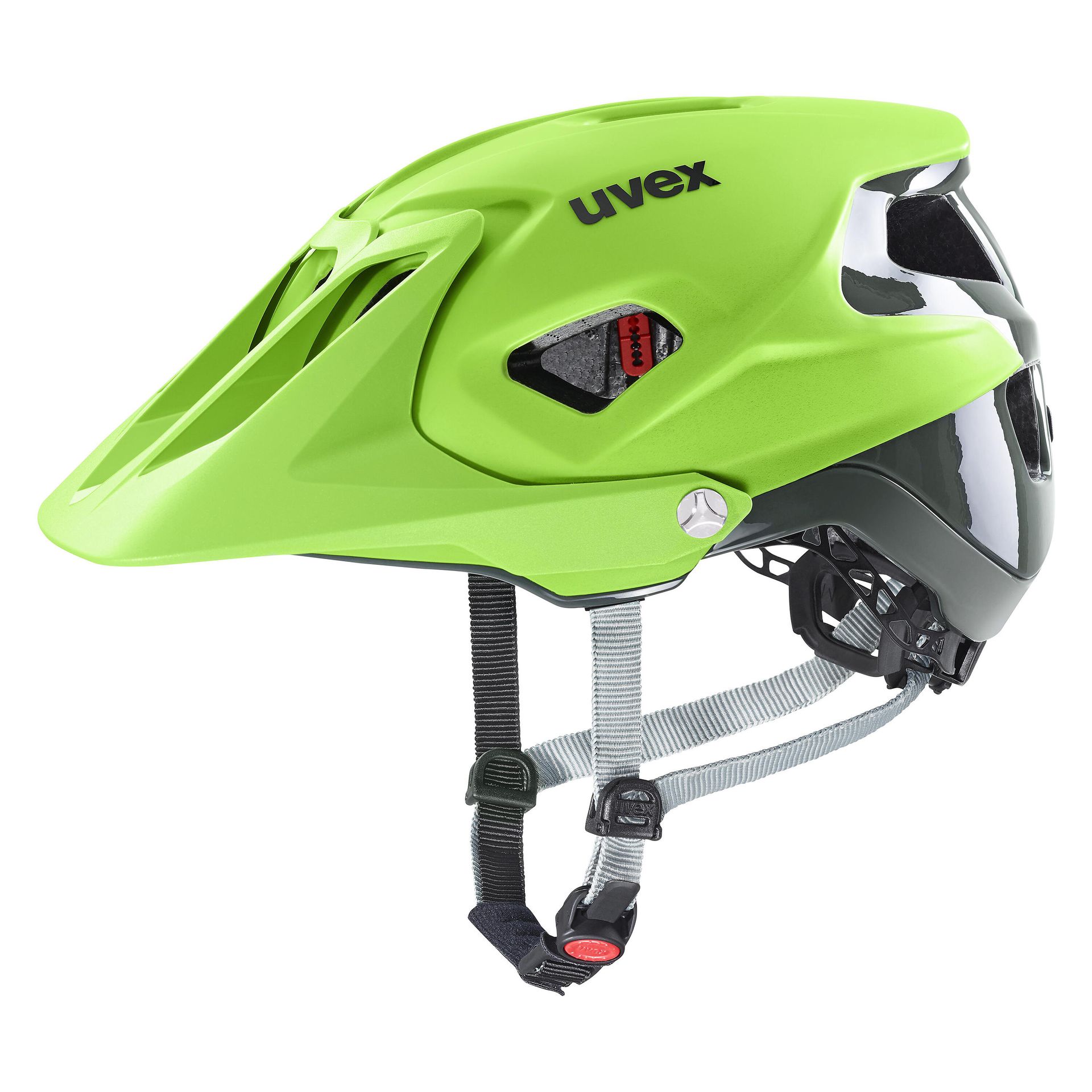 UVEX quatro integrale, kask rowerowy unisex-dorosły, lime anthracite mat, 52-57 cm 1115