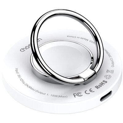 Bezprzewodowa ładowarka indukcyjna 2w1 Choetech T603-F, uchwyt (biała)