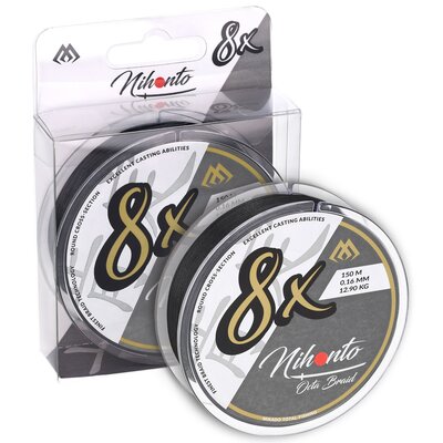 Mikado Plecionka x8 Octa Braid 0,18 mm Czarna 150m