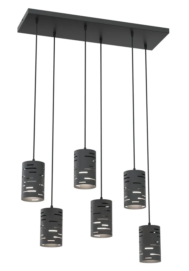 Czarna wisząca lampa industrialna nad stół A7-N53