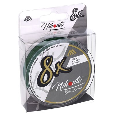 Plecionka MIKADO Nihonto Octa Braid 0.45 mm / 150 m Zielony