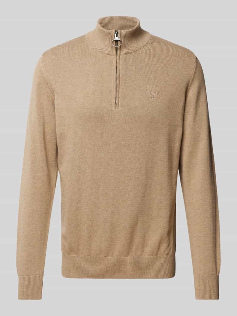 Sweter z dzianiny z kołnierzem