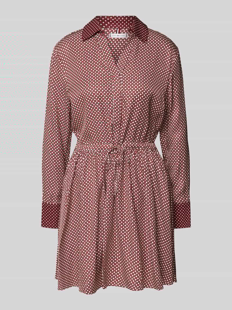 Sukienka mini z tunelem w talii