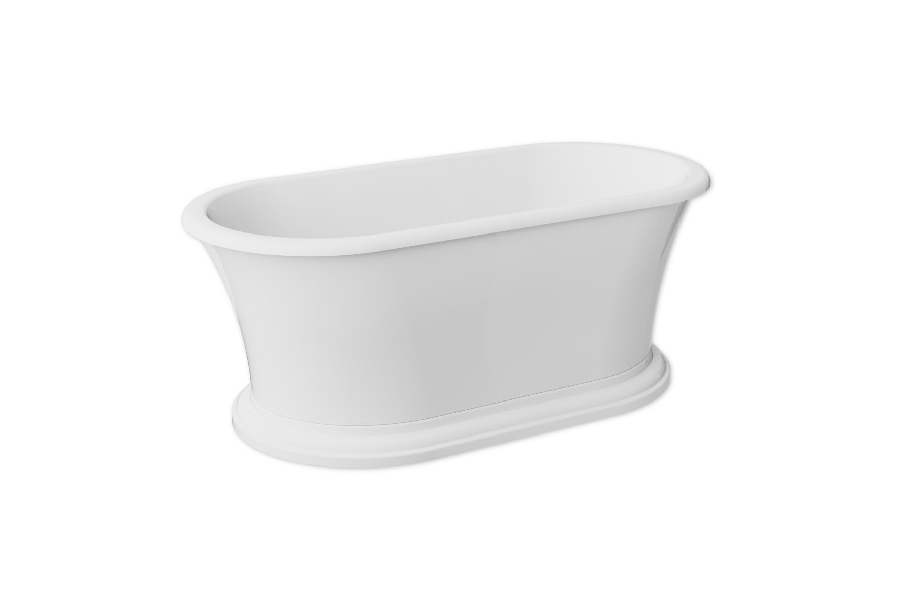 Wanna wolnostojąca Besco Ziva 160x75 cm owalna biały połysk z odpływem klik-klak czarny WWA-160-ZKB