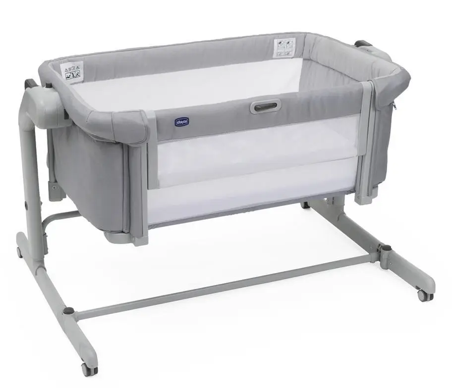 Łóżeczko Next2Me Magic Evo grey mist do 9kg - Chicco