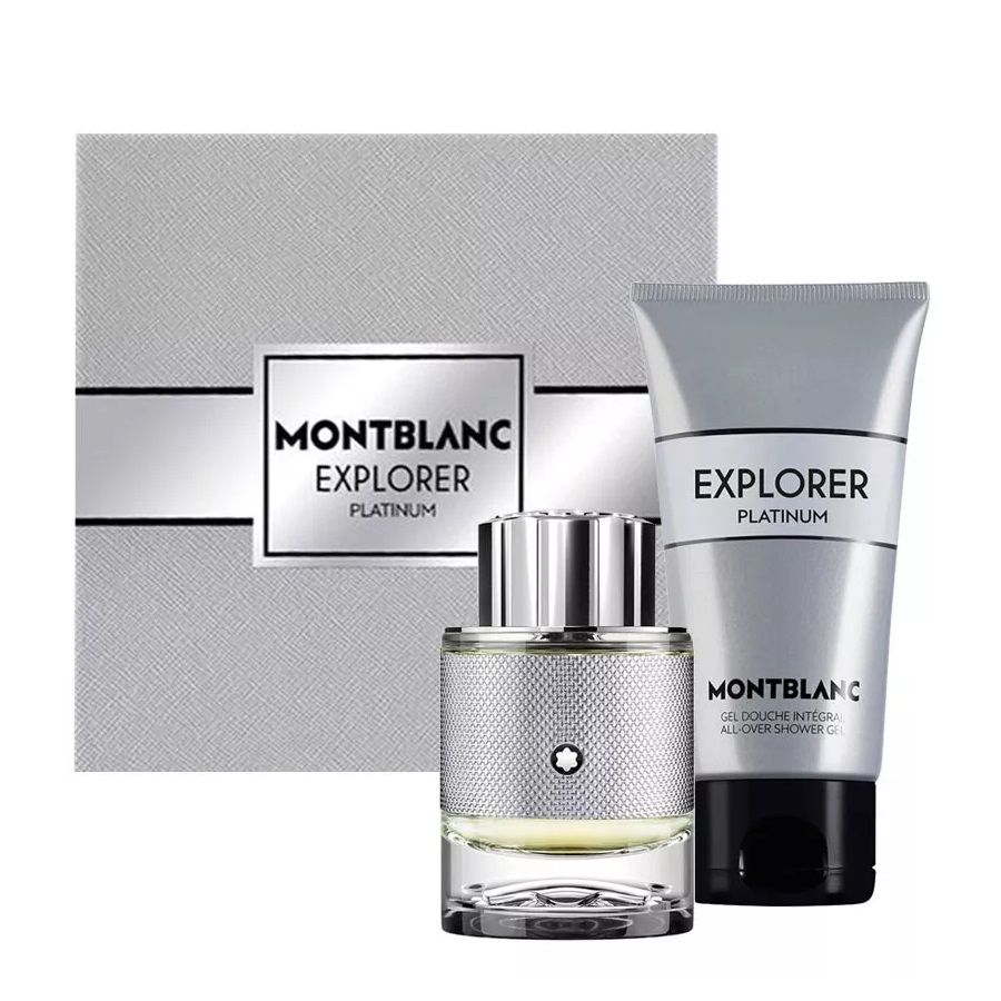 SET MONT BLANC Explorer Platinium EDP spray 60ml + SHOWER GEL 100ml