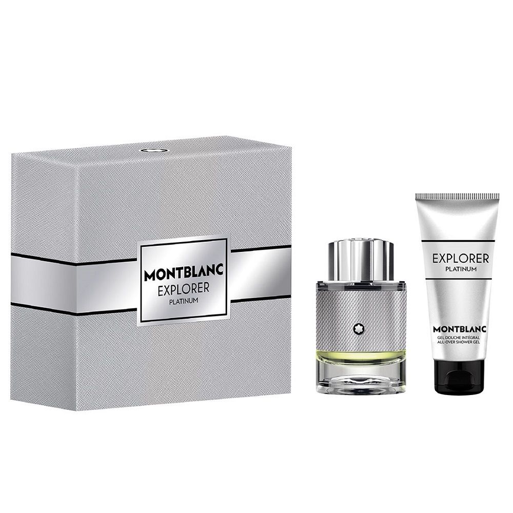 SET MONT BLANC Explorer Platinium EDP spray 60ml + SHOWER GEL 100ml
