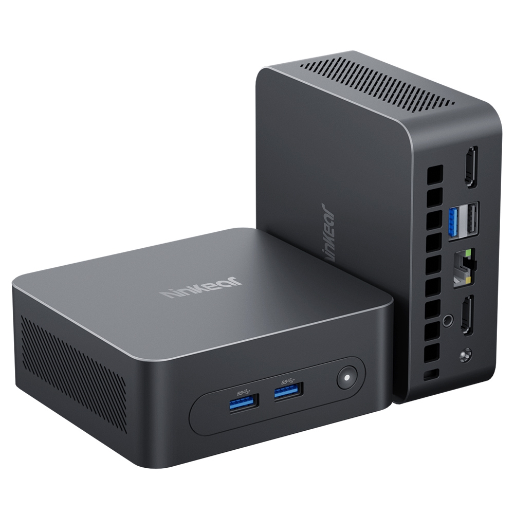 Mini PC Ninkear N10, Intel N100 4 rdzenie maks. 3,4GHz, 16GB RAM 512GB SSD, 2* HDMI 2.0 (4K@60Hz) wyświetlacz dualny