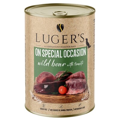 Karma dla psa LUGER’S On Special Occasion Dzik z pomidorem 400 g