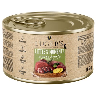 Karma dla psa LUGER’S Little's Moments Gęś z ziemniakiem i brokułem 185 g