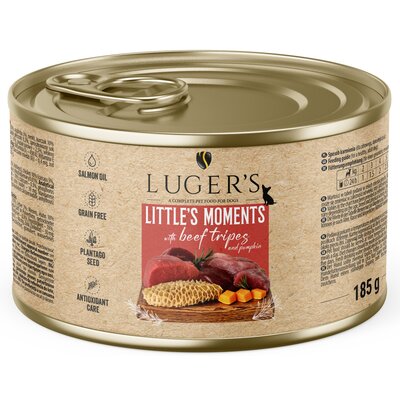 Karma dla psa LUGERS Little's Moments z żołądkami wołowymi i dynią 185g