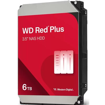 western digital WD Red Plus 6TB SATA 6Gb/s 3.5inch 258MB cache internal HDD Bulk