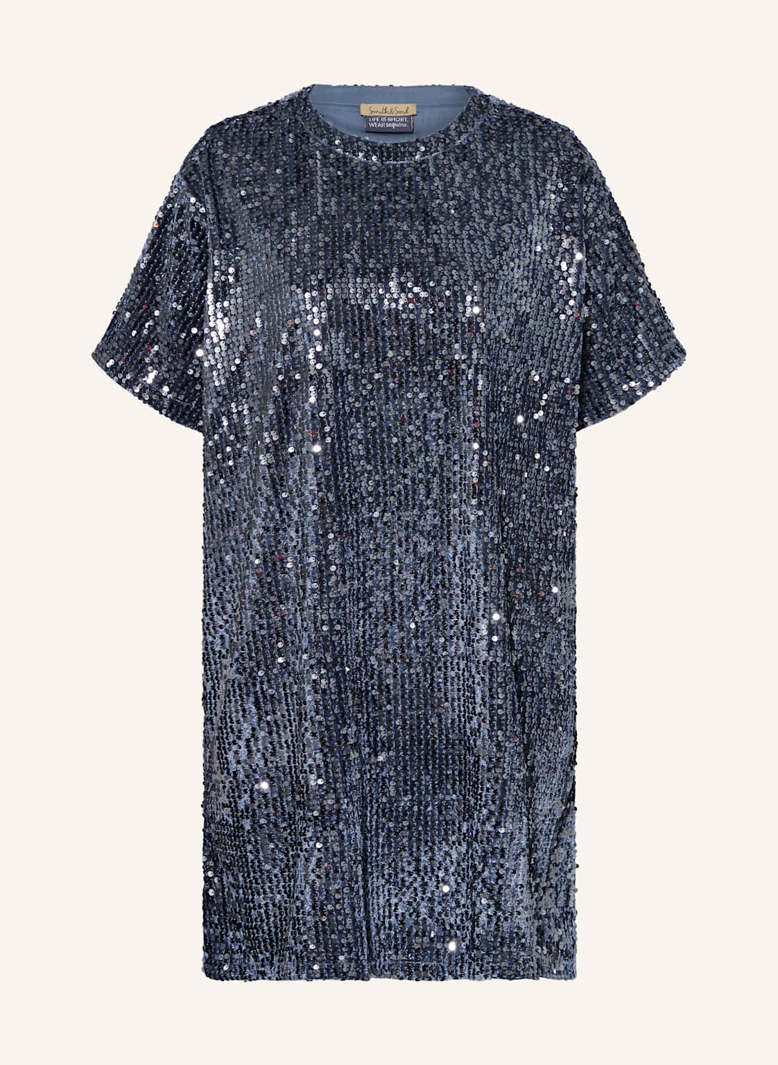 Smith & Soul Sukienka Z Cekinami blau