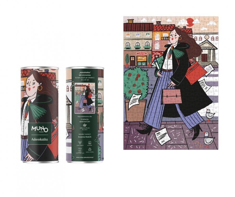 Fundacja Adwokatury Puzzle w tubie Adwokatka 500 elementów