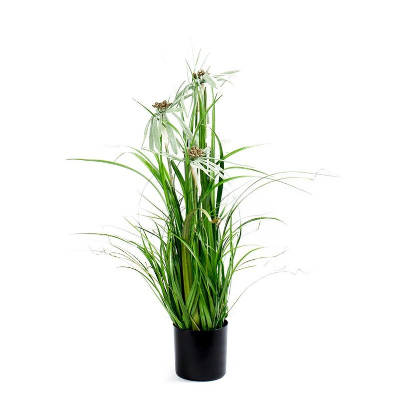 Sztuczna trawa roślina w doniczce do salonu Swan 76 cm - II TR-SWA-076-II