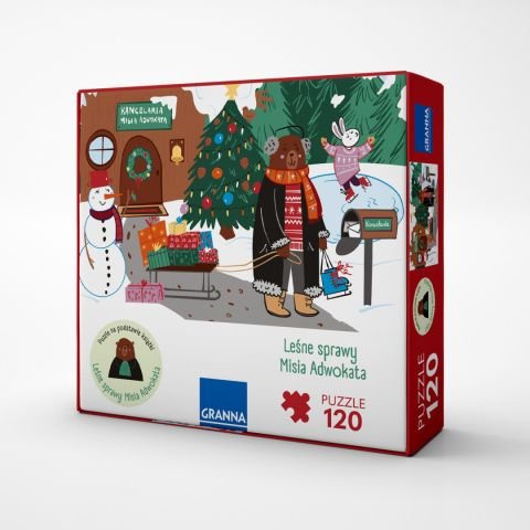 Fundacja Adwokatury Puzzle Zima u Misia Adwokata 120 elementów