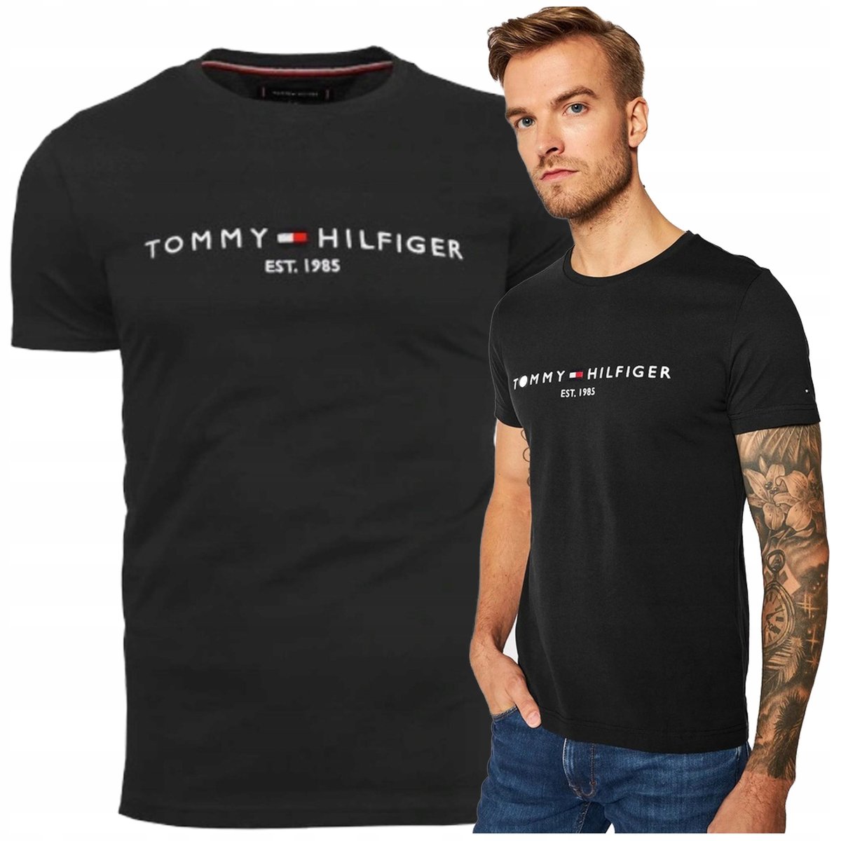 koszulka meska tommy hilfiger tshirt meski est 1985 czarny koszulka meska tommy hilfiger tshirt meski est 1985 czarny r.M