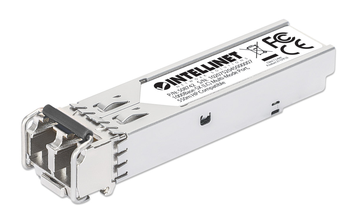 Intellinet Moduł SFP 1G, LC Duplex MM, 550m, 1000Base-SX, 850nm, miniGBIC, HPE