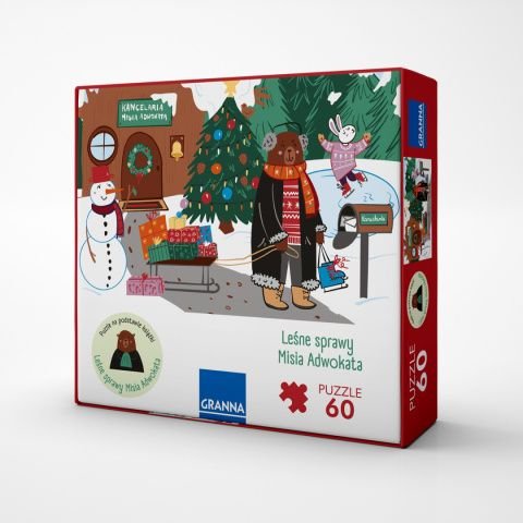 Fundacja Adwokatury Puzzle Zima u Misia Adwokata 60 elementów