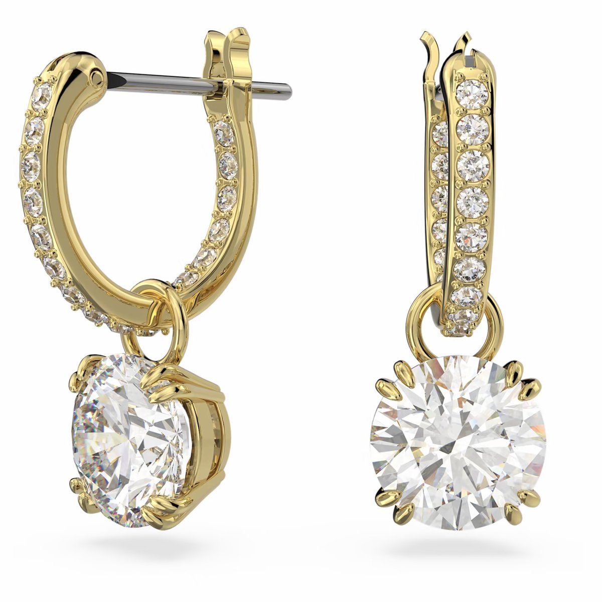 Kolczyki Swarovski - Constella, White, Gold 5638802