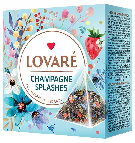 LOVARE HERBATA SPLASHES OF CHAMPAGNE 15 piramidek