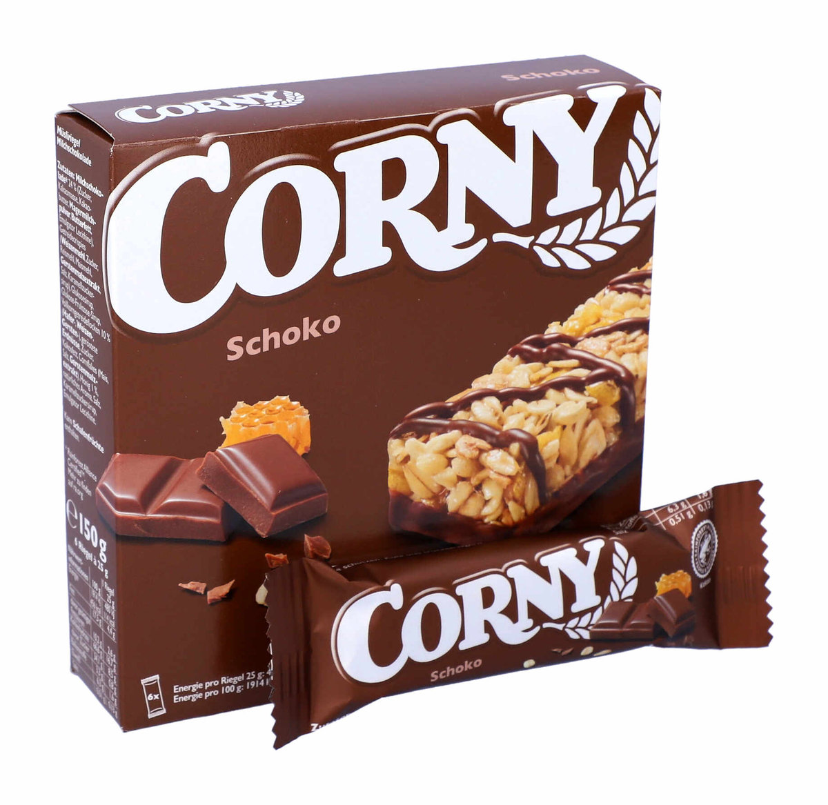 Corny, baton zbożowy, czekoladowy, 6 sztuk