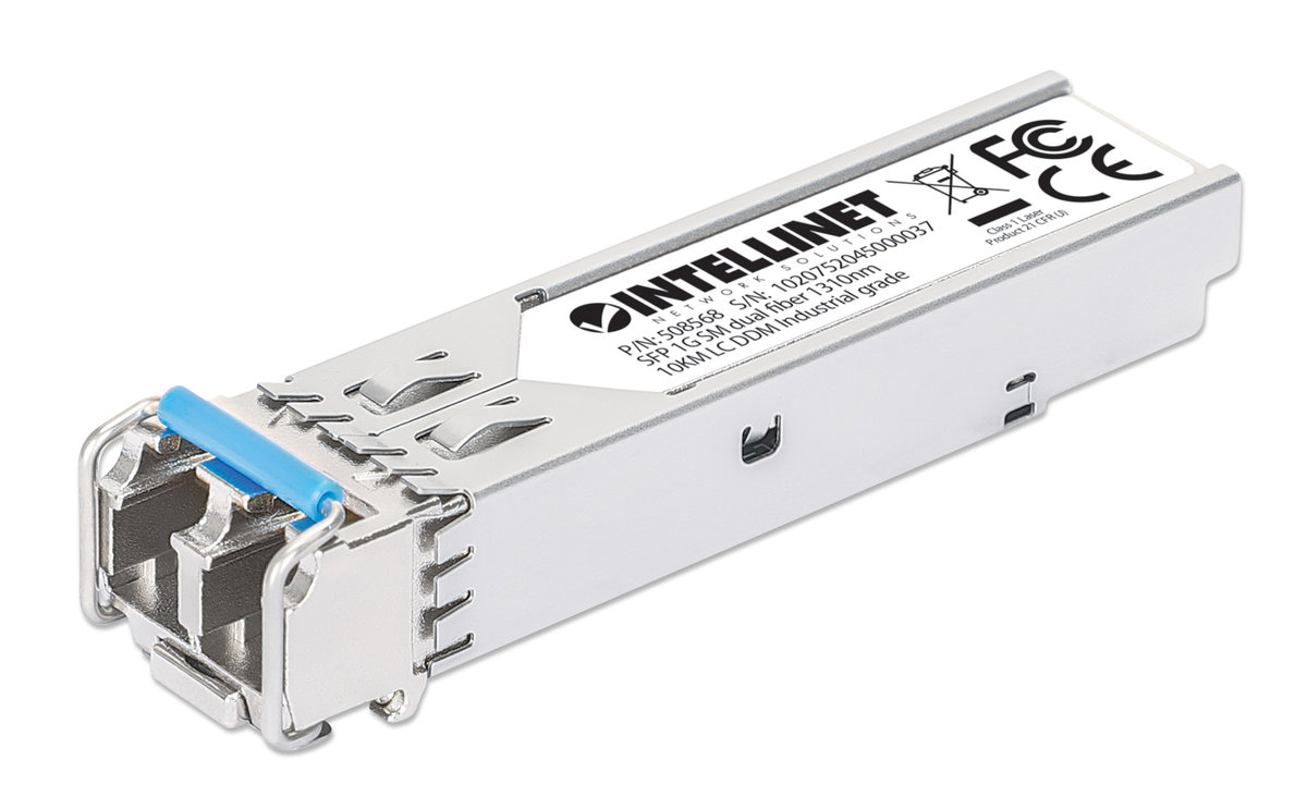 Intellinet Moduł SFP 1G, LC Duplex SM, 10km, 1000Base-LX, 1310nm, miniGBIC, DDM, MSA
