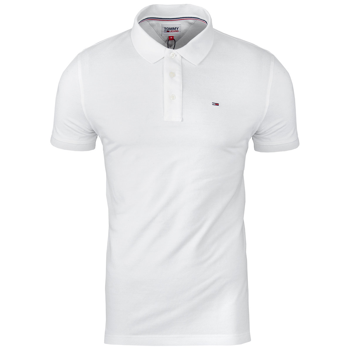 Tommy Hilfiger Koszulka Polo Polówka Męska Regular Fit Biała Mw0Mw17770 Ybr L