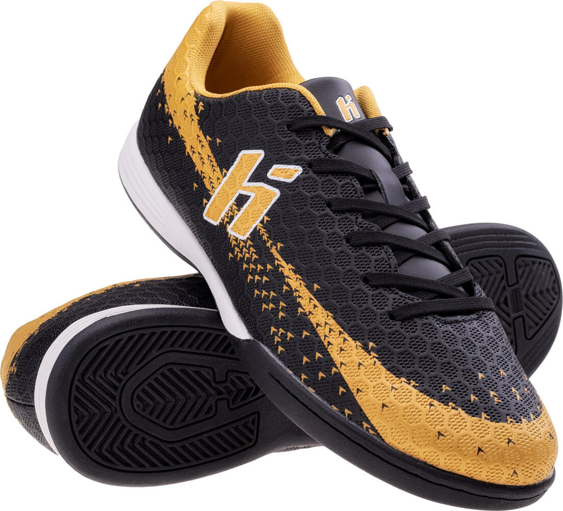 Buty piłkarskie halówki Huari Recoleti IC czarno-żółte rod rozmiar 46