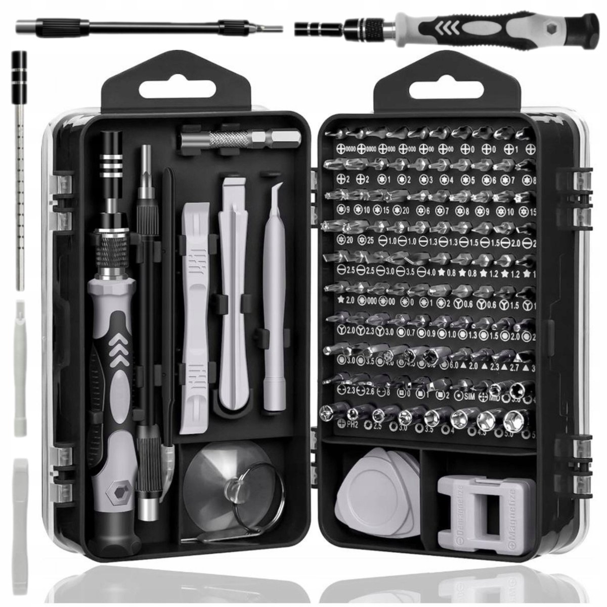 KLUCZE 115W1 ZESTAW PRECYZYJNYCH ŚRUBOKRĘTÓW TORX WKRĘTAK BITY NASADKI