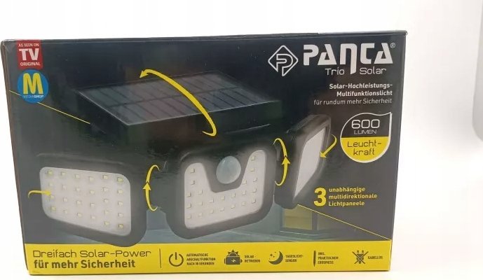 Viking Panta TrioSolar vysoce výkonné venkovní solární světlo