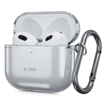 Etui na słuchawki TECH-PROTECT FlexAir do Apple Airpods 4 Szary