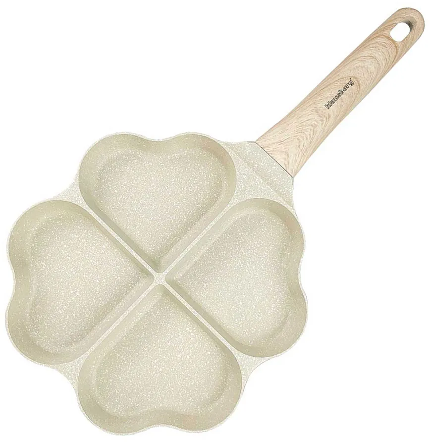 Kremowa serduszkowa patelnia do jajek B6-Z29