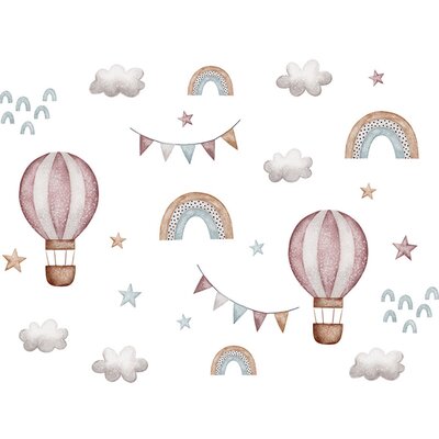 Naklejki na ścianę SIPO Balony i tęcze WS63040