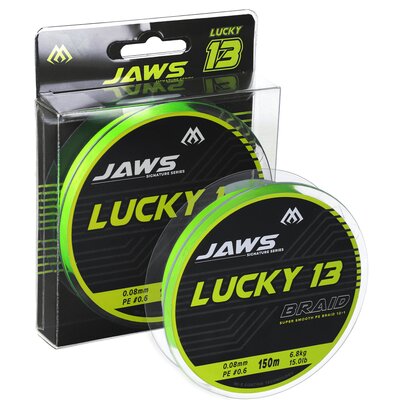 Plecionka MIKADO Jaws Lucky 13 0.10 mm / 150 m Jasnozielony