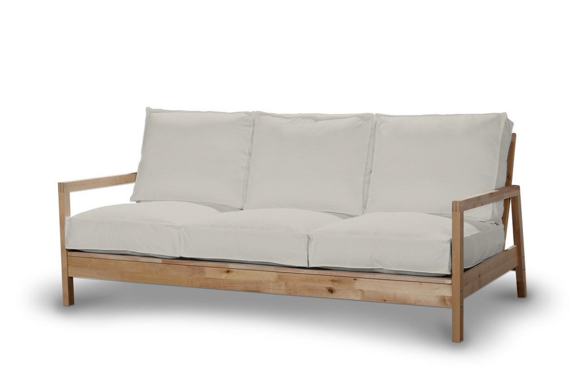 Pokrowiec na sofę Lillberg 3-osobową nierozkładaną, Silver(jasnoszary), Sofa Lillberg 3-osobowa, Cotton Panama