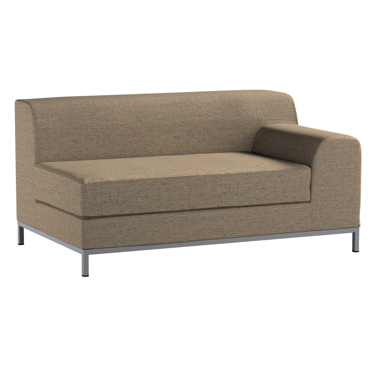 Pokrowiec na sofę prawostronną Kramfors 2-osobową, beżowy melanż, Sofa Kramfors, Madrid