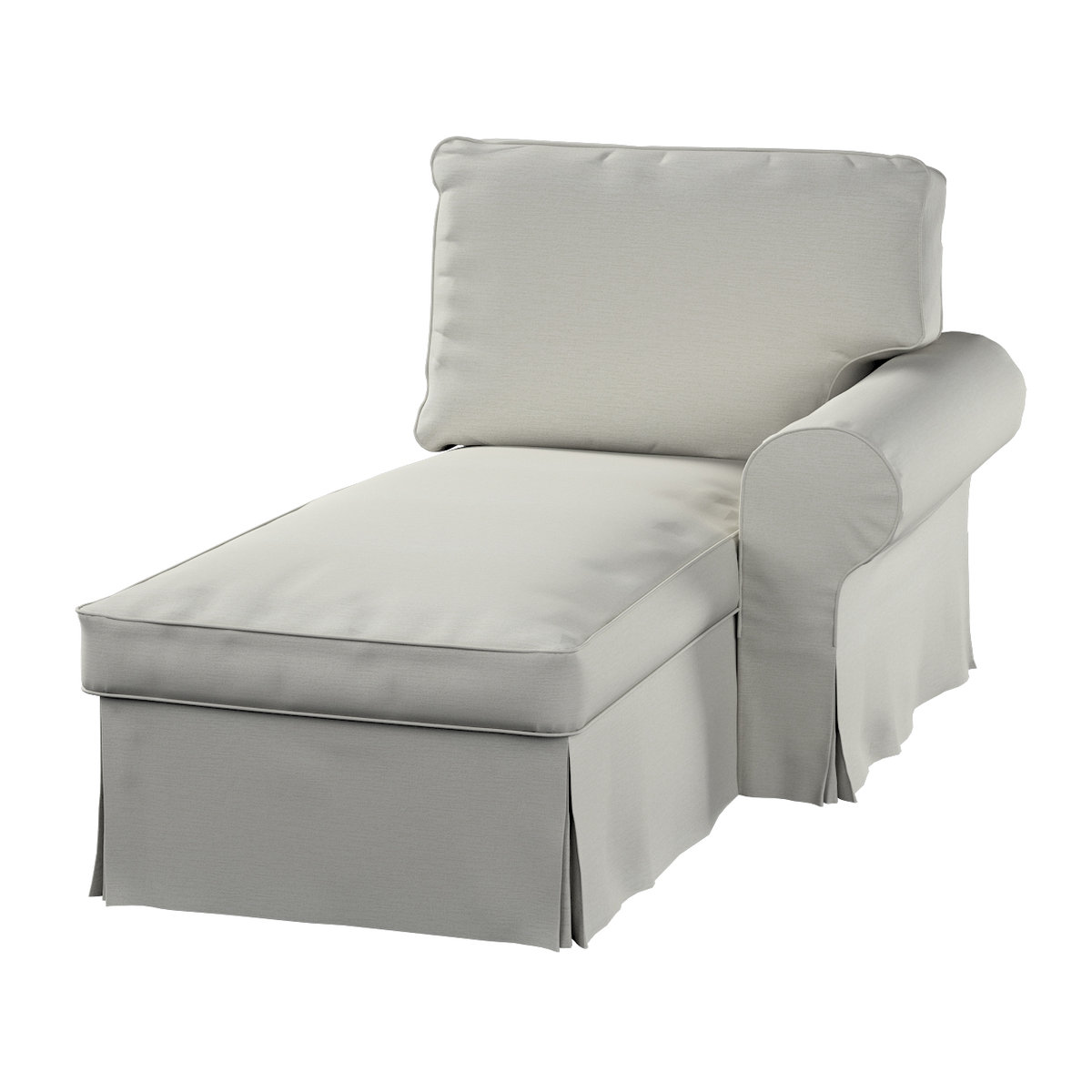 Pokrowiec na szezlong Ektorp prawy, popielaty, 84 x 166 x 73 cm, Living II