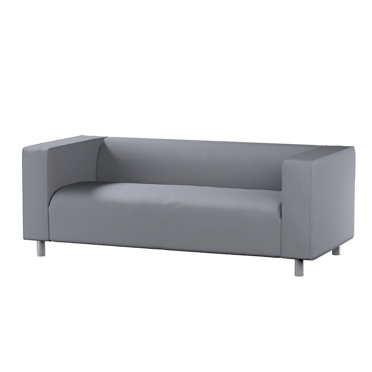 Pokrowiec na sofę Klippan 2-osobową, Slade Grey (szary), 177 x 88 x 66 cm, Cotton Panama