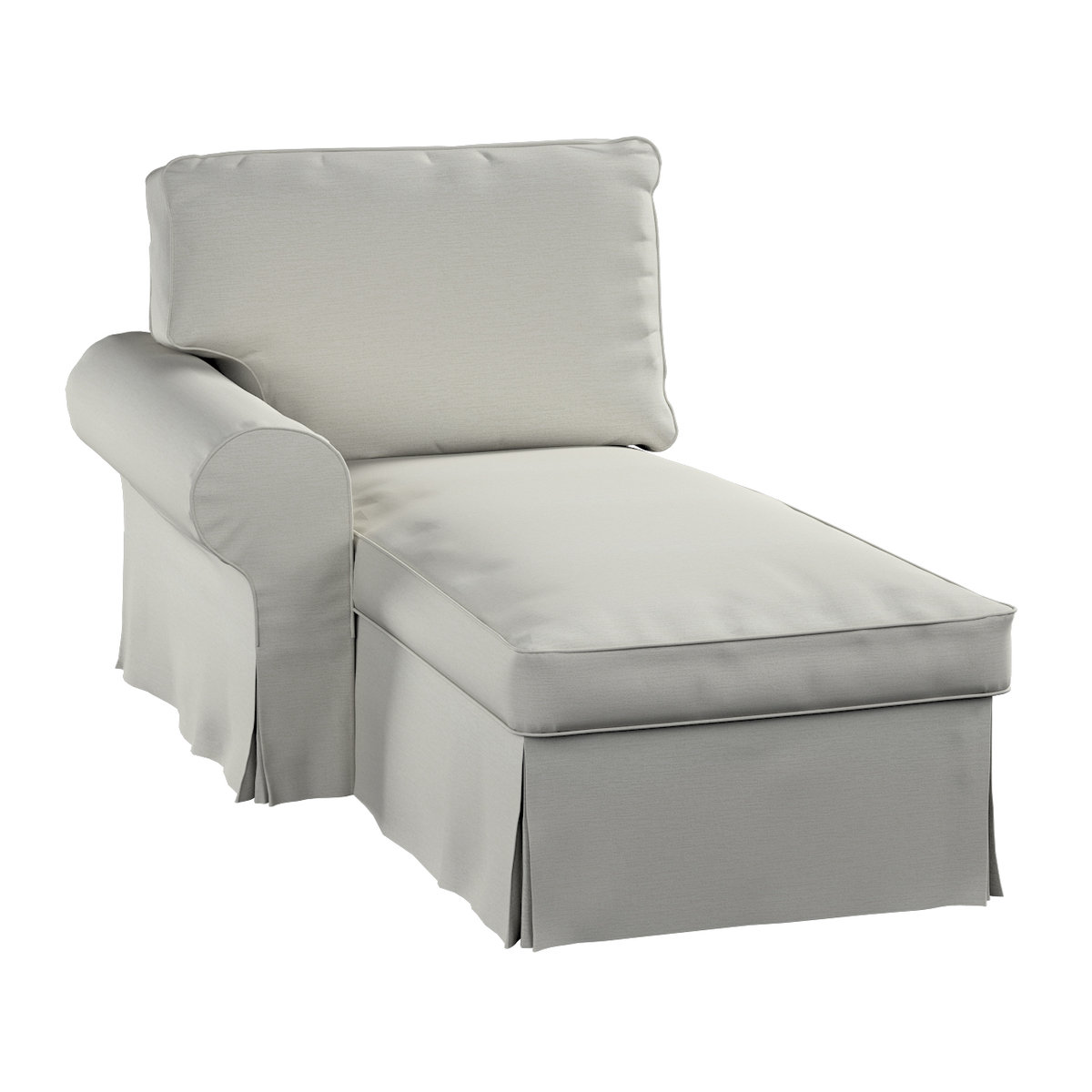 Pokrowiec na szezlong Ektorp lewy, popielaty, 84 x 166 x 73 cm, Living II