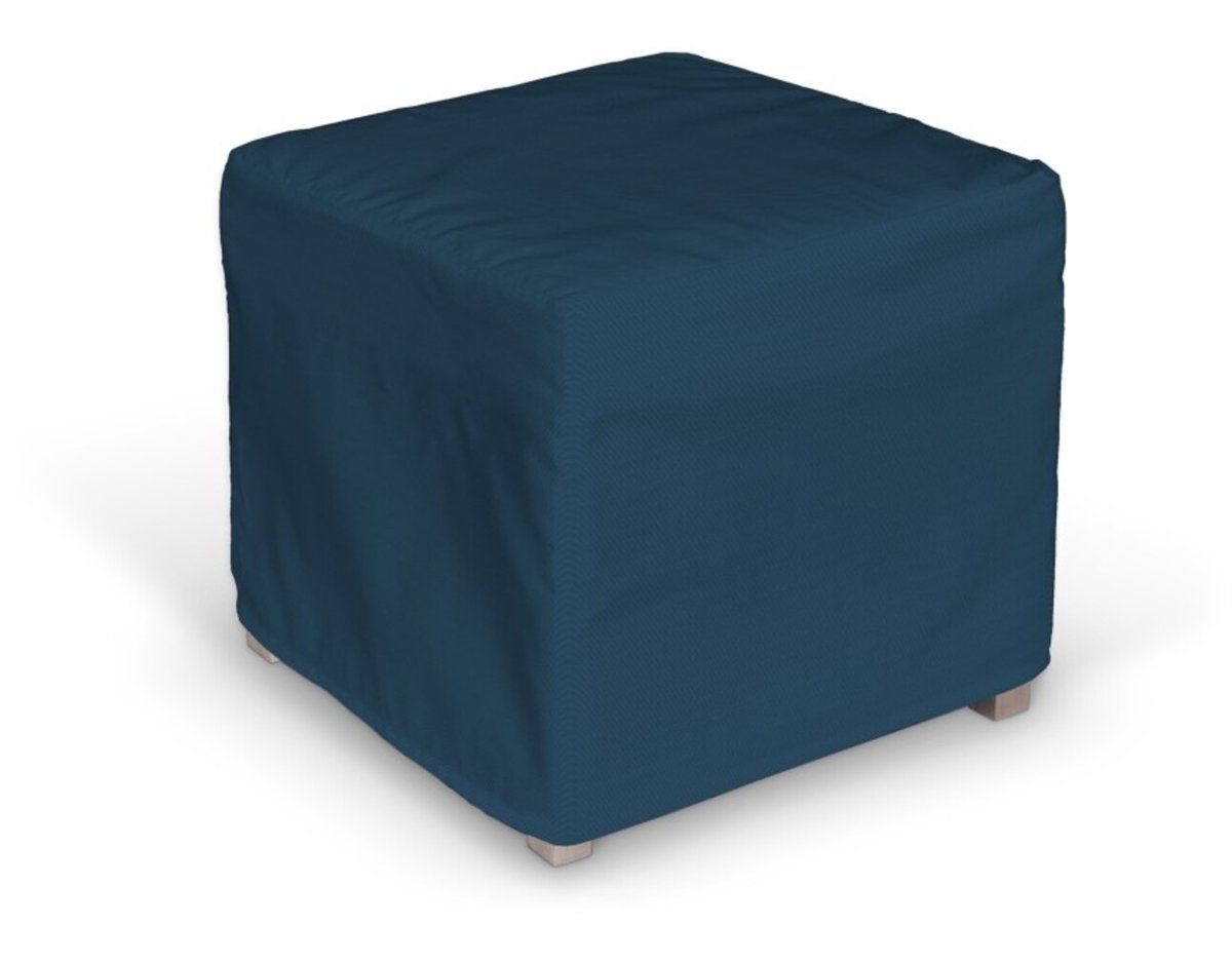 Pokrowiec na kostkę Solsta Pällbo, Ocean blue (morski niebieski), kostka Solsta Pällbo, Cotton Panama