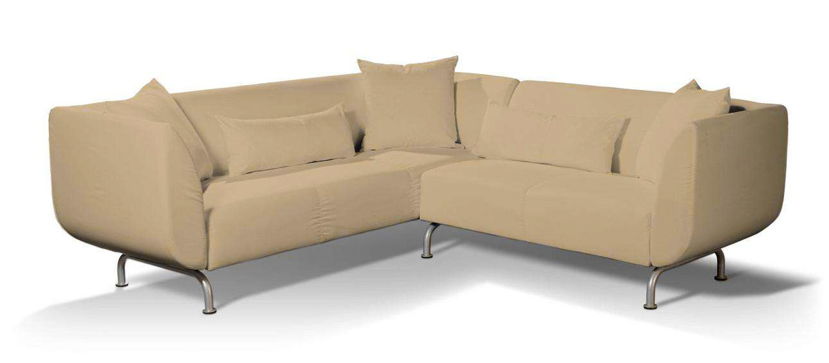 Pokrowiec na sofę narożną 3+2 Strömstad, Caffe latte (beżowy), Sofa narożna 3+2 Stromstad, Cotton Panama
