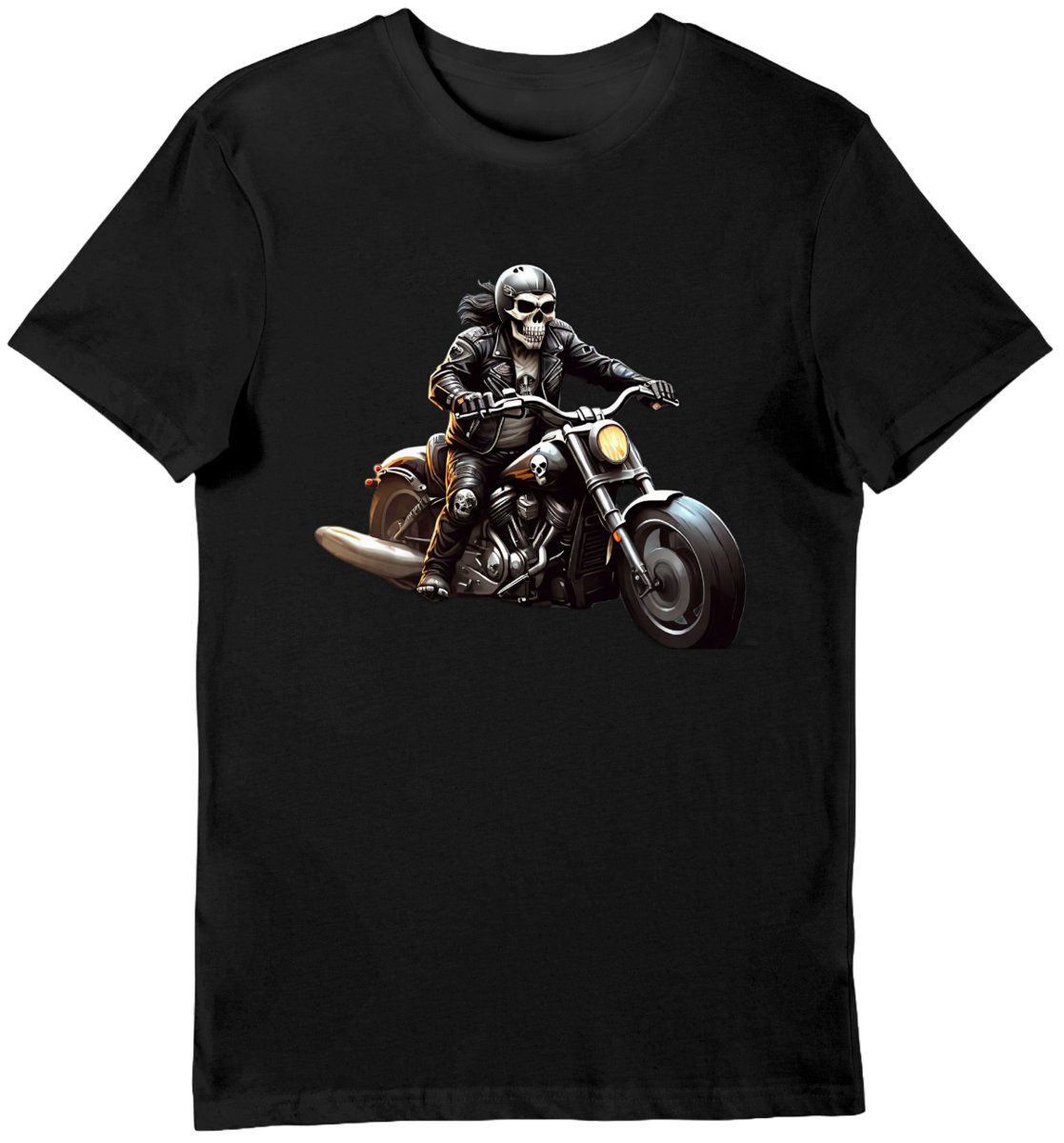 Koszulka dla fana motocykli czarna L