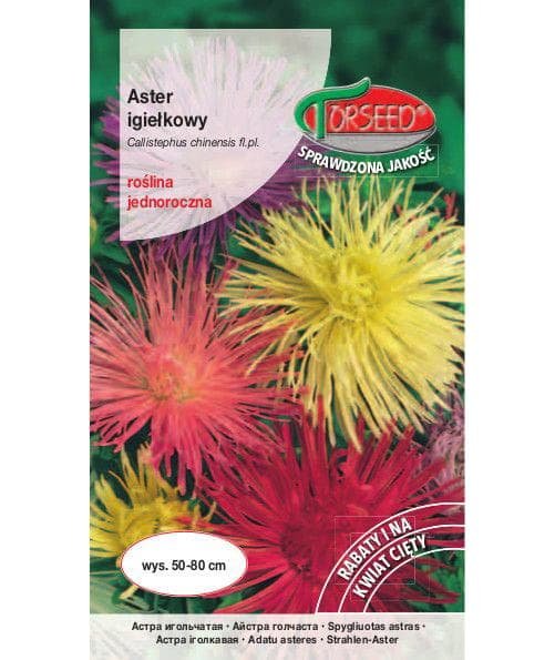 Nasiona Aster wysoki igiełkowy mieszanka 1g - Torseed