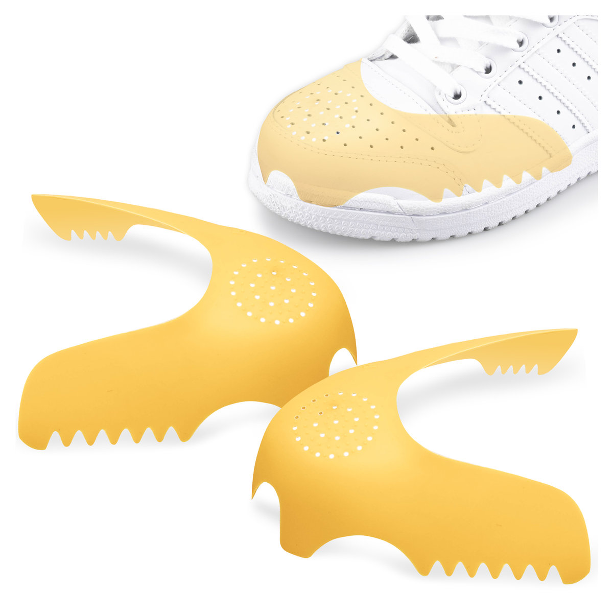 Elastyczne usztywniacze do butów chroniące czubki butów przed zagnieceniem