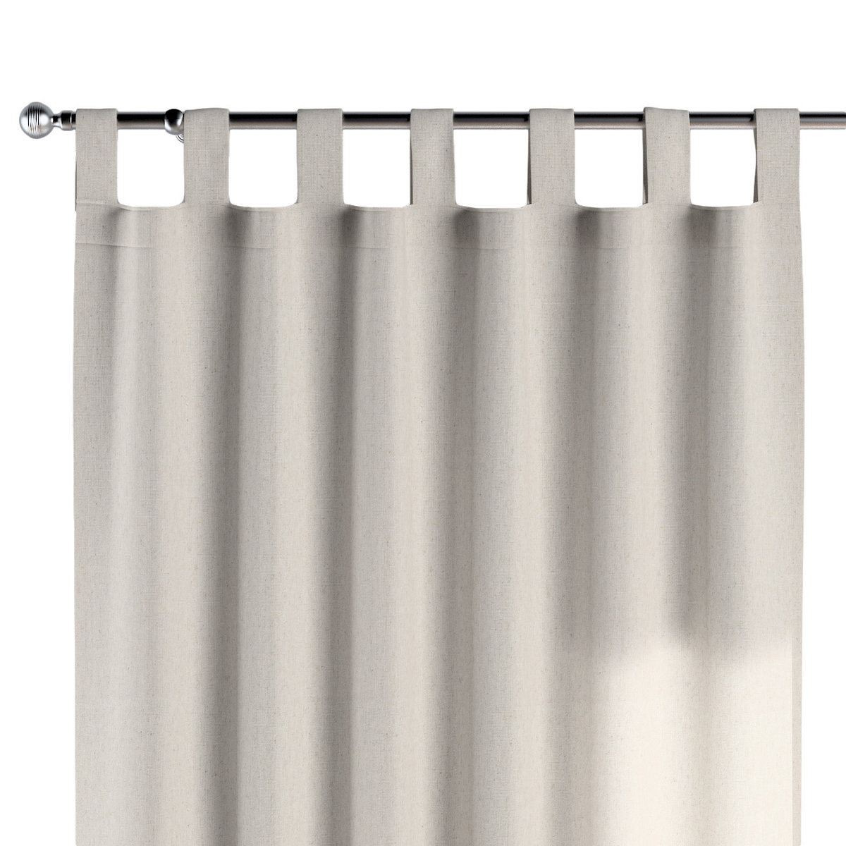 Zasłona na szelkach 1 szt., melanż szaro-beżowy, Loneta